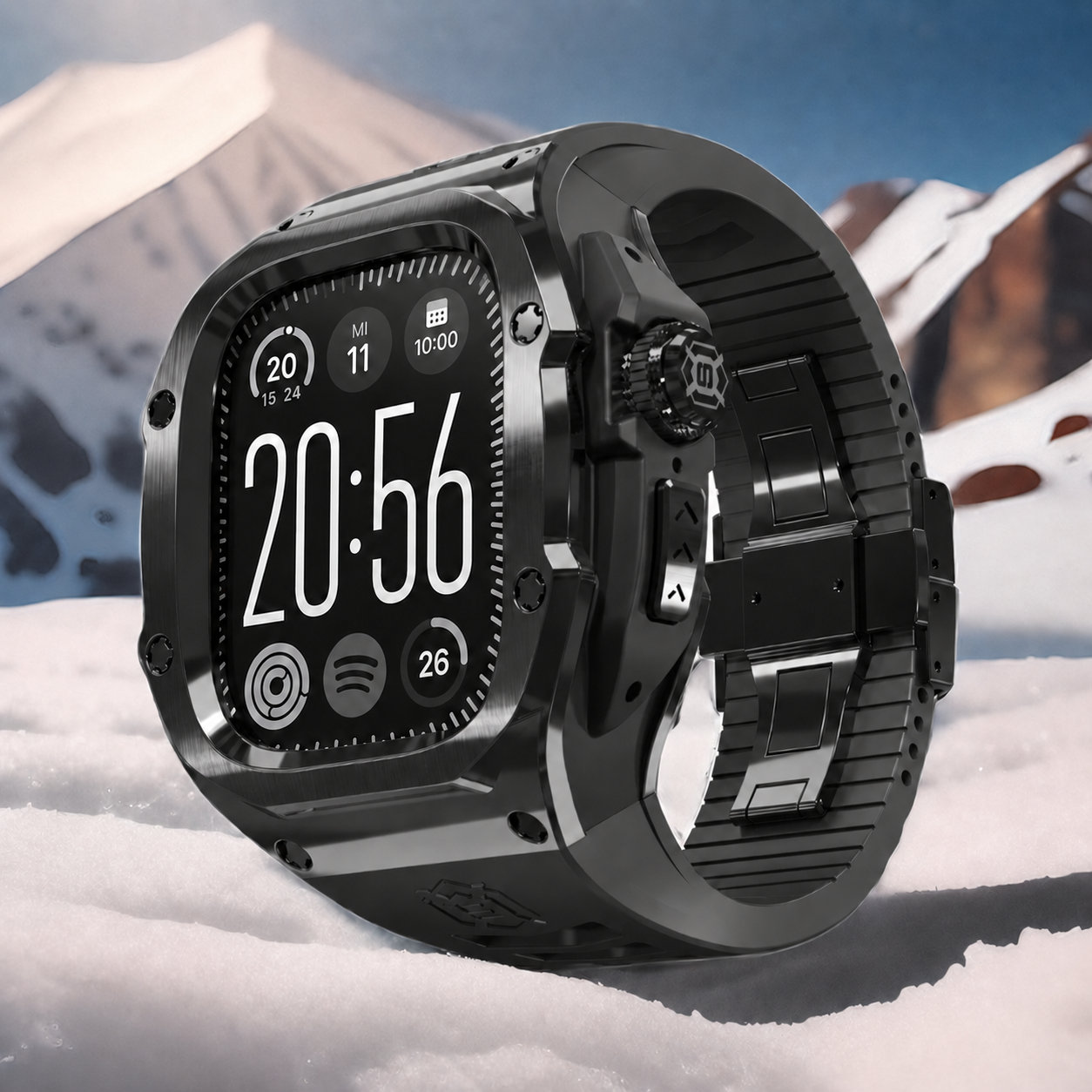 ViedeFit Ultra Hybrid Metal Case Band