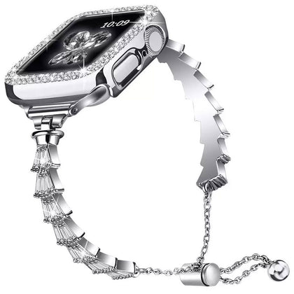 Apple Watch Scalloped Diamond Bracelet Band & Case
