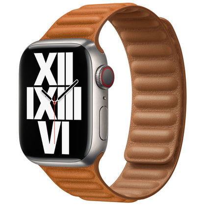 Magnetic Leather Link Loop Band